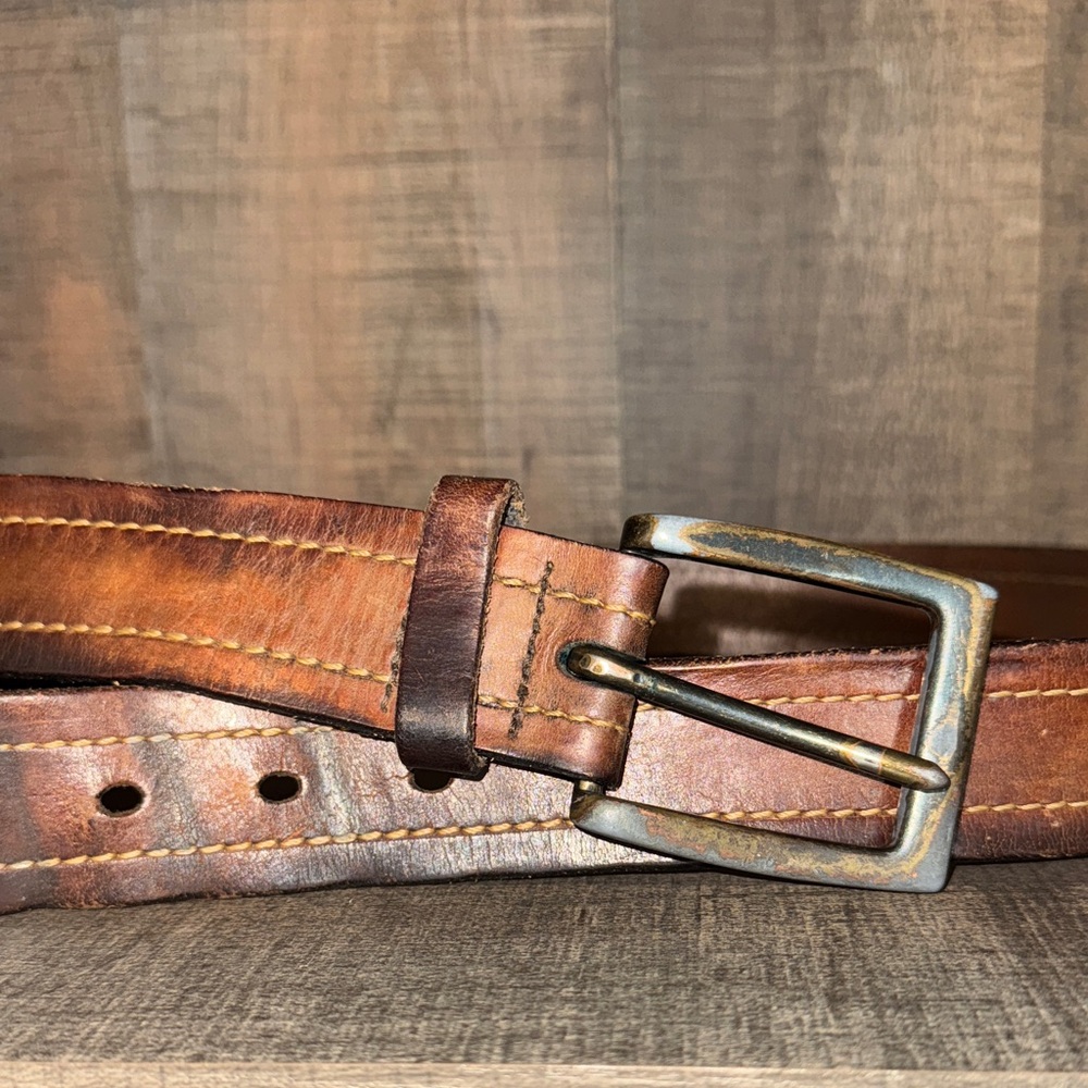 Brown Leather Belt for Men